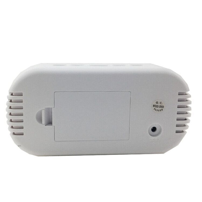 Multifunctional LCD Screen Electronic Clock Silent Mirror Slarm Clock LED Temperature Timer