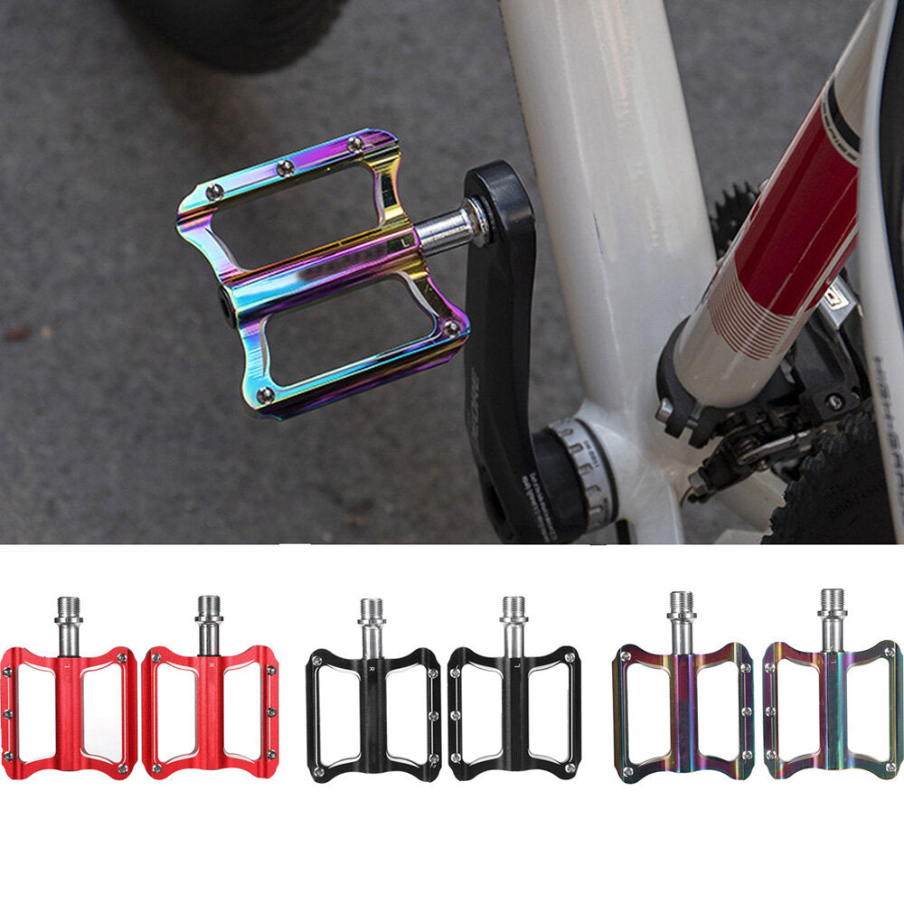 1 Pair Of Bike Pedals Anti-slip Mountain Road Bike Platform Aluminum Alloy Bicycle Flat Foot Platform Outdoor Cycling Bicycle Pedals