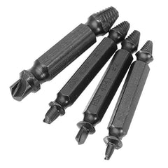 4pcs Nitride Double Side Damaged Screw Extractor Screw Remover