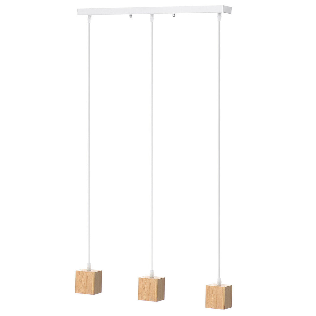 1-5 Light Wood Pendant Ceiling Lamp Chandelier Bar Home Fixture Decoration