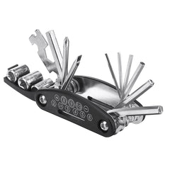 12PCS/Set Bicycle MTB Repair Patch Tools Kit Bike Cycle Inner Tube Tyre Puncture Repair Bike Pump + Allen Key + Crowbars