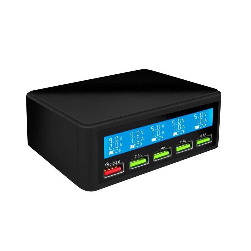 USB Mobile Phone Charger Real-time Dynamic of Intelligent LCD Digital Display Automatic Recognition Quick Charging
