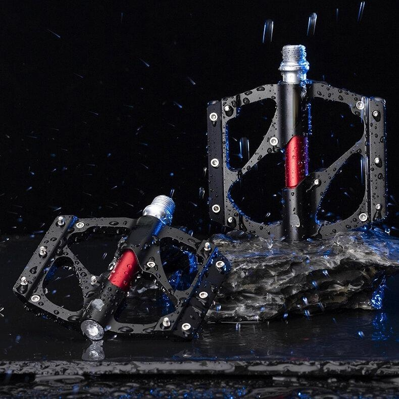 Bicycle Pedals Aluminum Alloy Non-slip High Speed Bearing Hollow-carved Dustproof