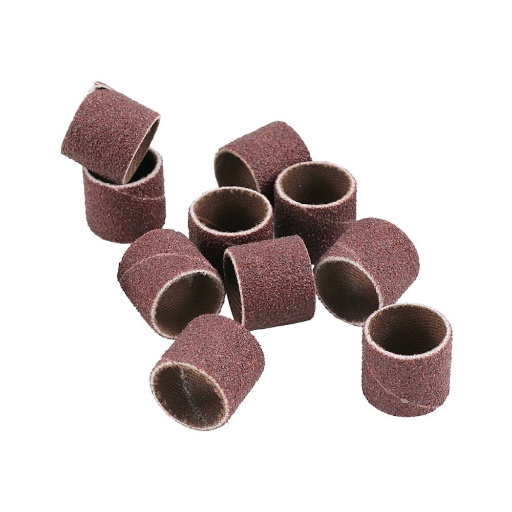 11pcs 12.7mm 100 Grit Head Metal Rust Removal Polishing Sandpaper Roll Polishing Wheel Set