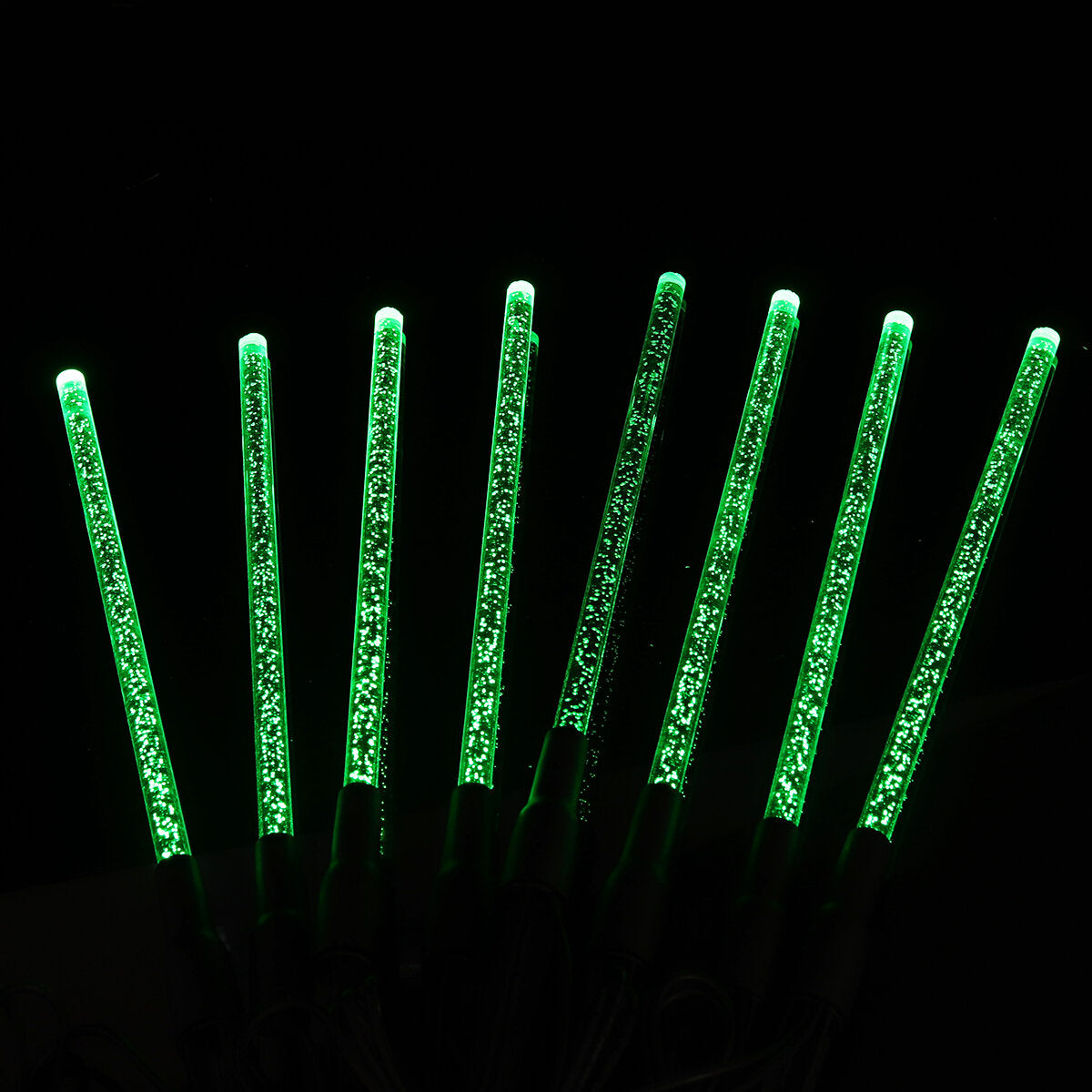 8pcs Solar Light LED Bubble Tubes Outdoor Path Garden Lights Plastic Rechargeable