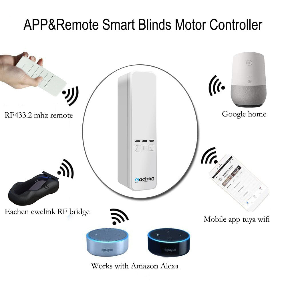 Wifi Curtain Motor Smart Wireless Remote Control Blind Motor Sunshade Curtain Pull Rope Motor
