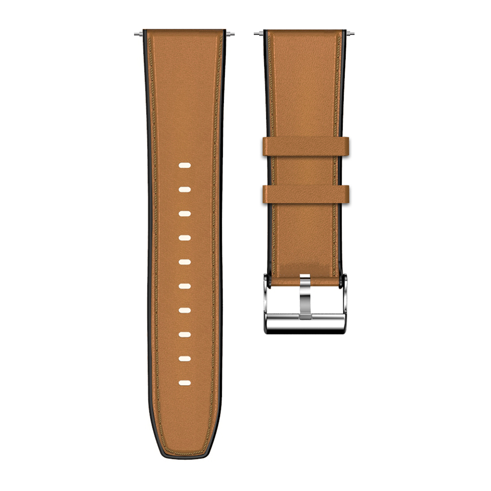 24mm Leather Replacement Strap Smart Watch Band