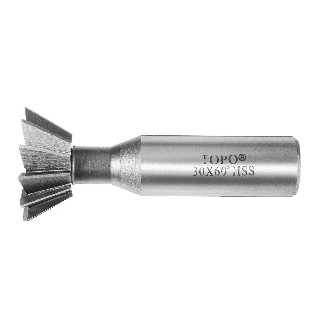60 Degree 8-35mm Dovetail Groove HSS Straight Shank Slot Milling Cutter End Mill CNC Bit