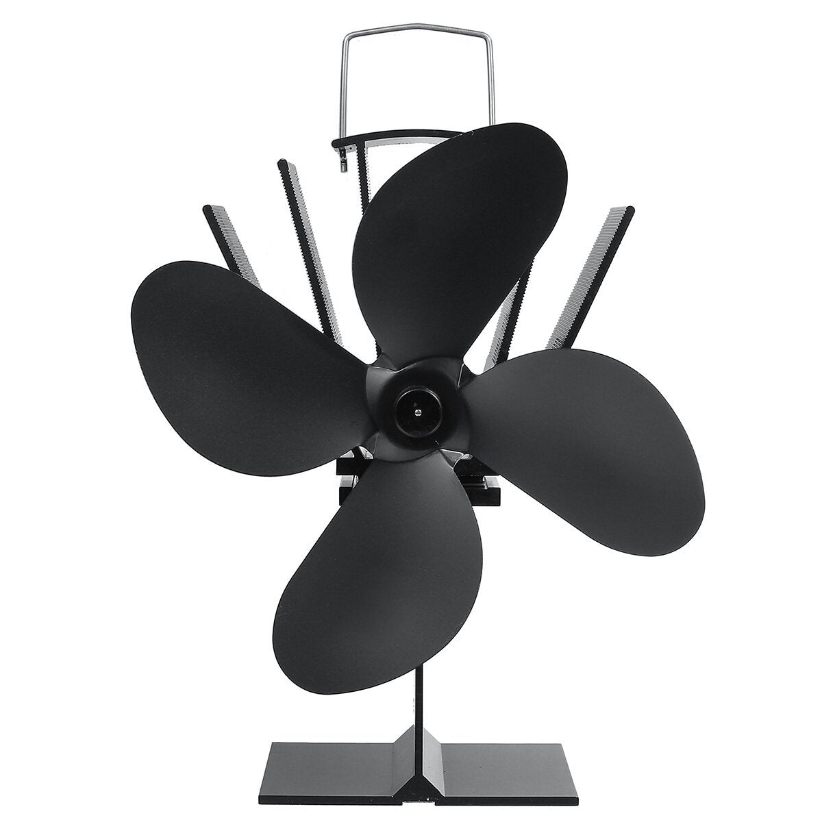 4 Blades Fireplace Fan Stove Fan Heated Fan Heat Powered Eco Fan
