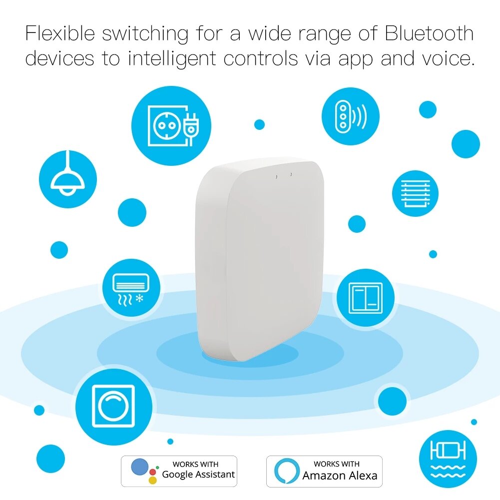 Bluetooth Gateway Hub Smart SIG Mesh WiFi Smart Life APP Remote Control Work with Alexa Google Home