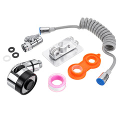 Bathroom Basin Tap External Hand Shower Faucet Nozzle Bathroom Supplies Quick Connect Sink Hose Sprayer Set
