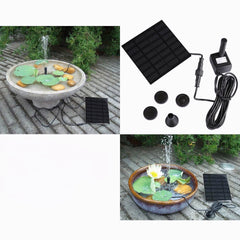 1.8W 180L/H Brushless Solar Panel Fountain Water Pump for Garden Pool Pond Aquarium Fountain