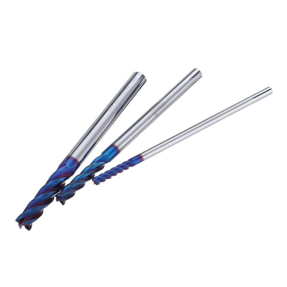 4 Flutes R0.5 Ball Nose Milling Cutter HRC60 Tungsten Carbide NACO Coated Milling Cutter