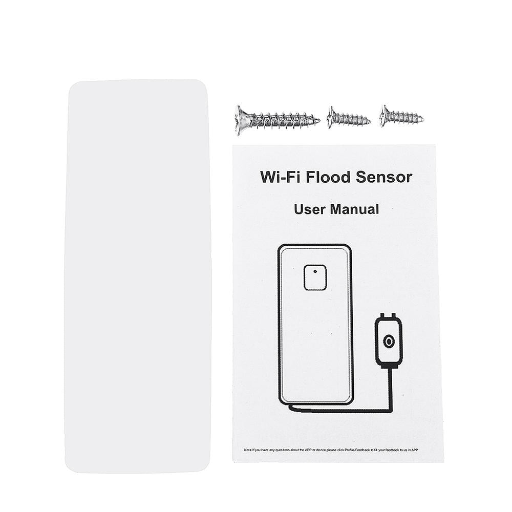 WIFI Water Leak Sensor Flood Leakage Level Alarm Detector Tank Overflow Protection Tuya Smart Life App Home House Remote Control