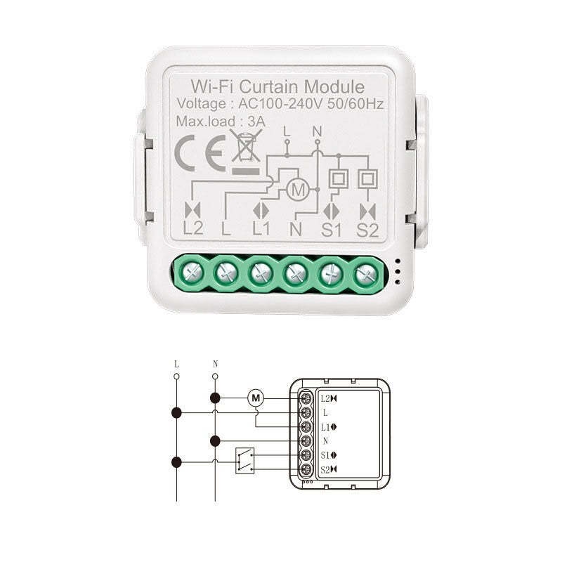 WiFi Intelligent Curtain Switch Module Intelligent Modification Module Mobilephone APP Remotes Control for Alexa Google