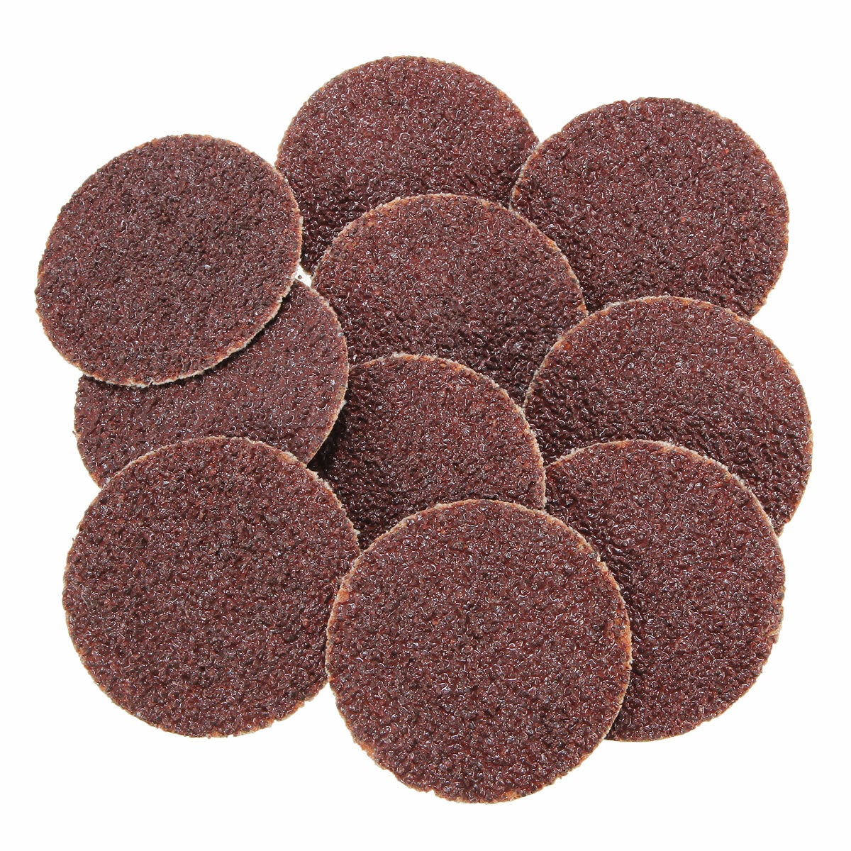 40pcs 2 Inch Roll Lock Sanding Disc 24/60/120/240 Grit Sandpaper Sanding Disc
