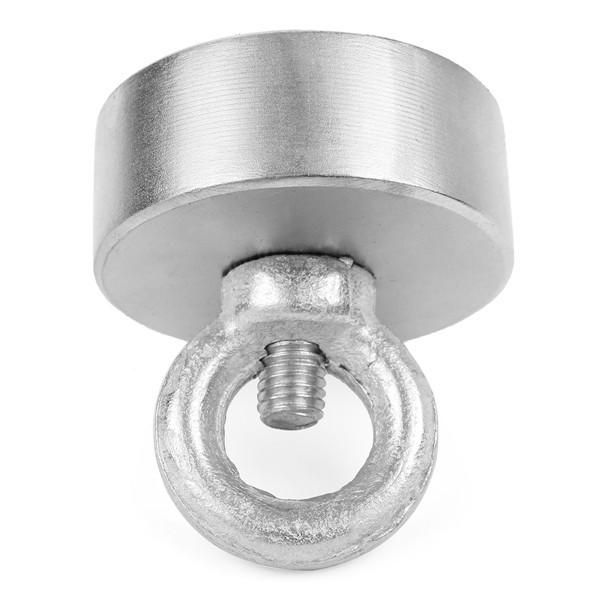 15kg 50mm Recovery Magnet 50mmx20mm Neodymium Magnet 304 Steel Ring with 10 Meters Rope