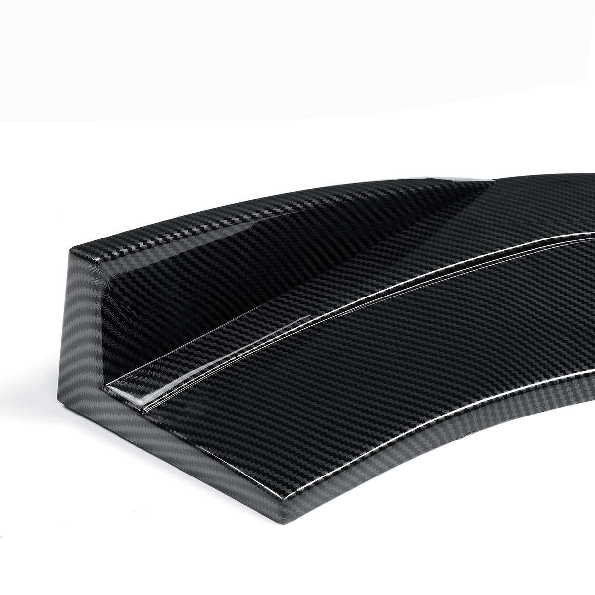 3PCS Carbon Fiber Style Front Bumper Spoiler Lip Cover Trim Protector