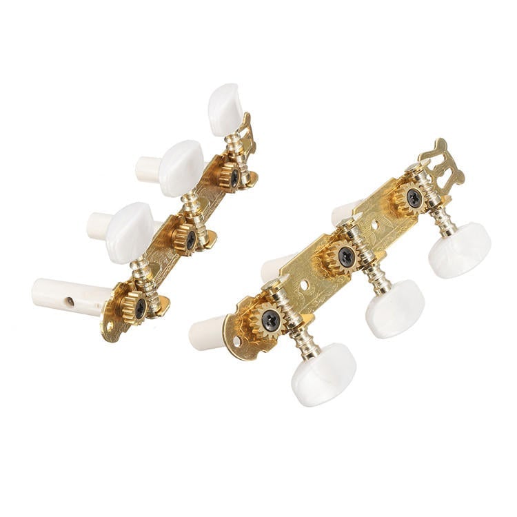 2Pcs Acoustic Guitar String Tuning Pegs Keys Machine Heads Tuners Color Gold