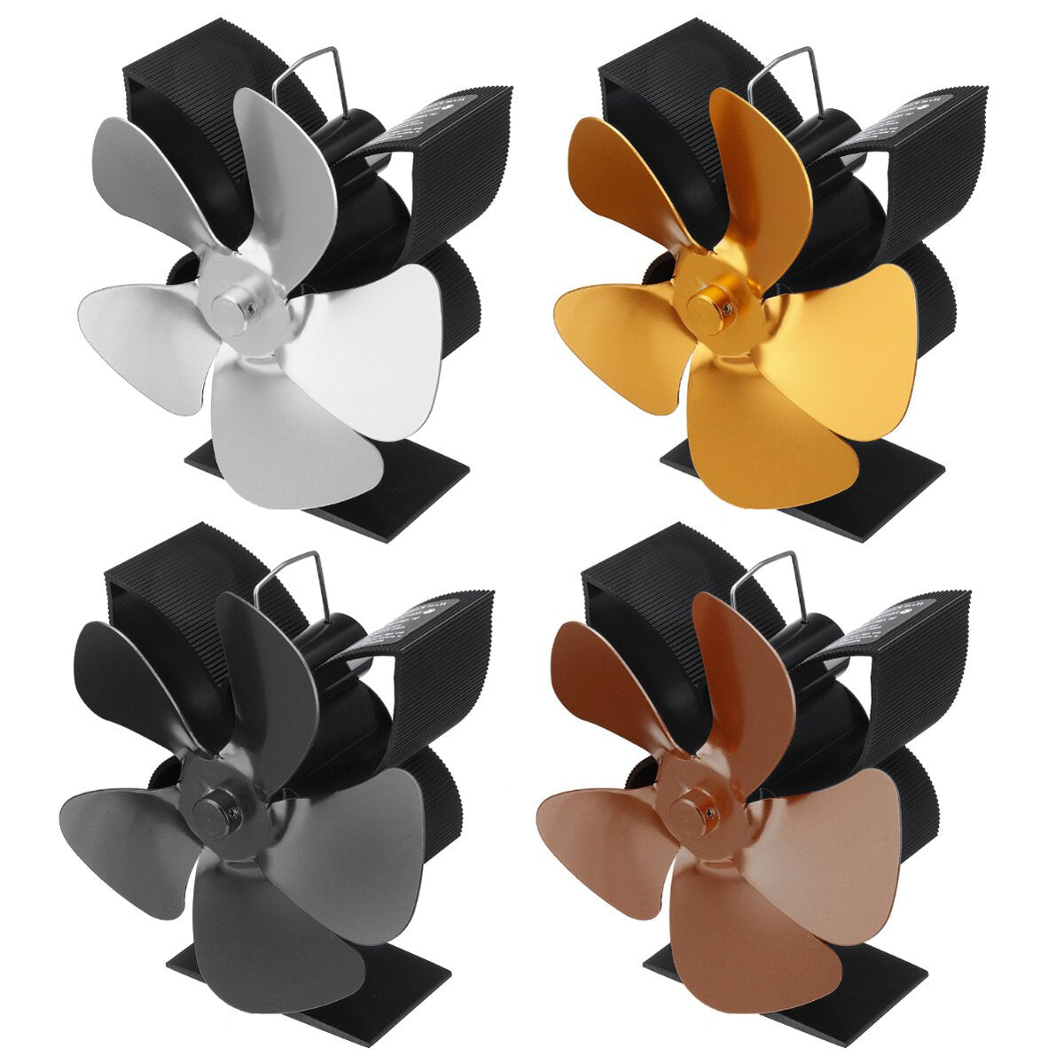 5 Leaves Stove Fan Heat Powered Energy Saving Fireplace Ecofan