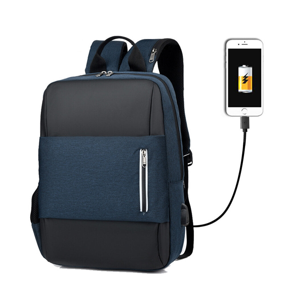 Travel Laptop Backpack Waterproof Campus Casual Backpack with USB Charging Port For Under 15.6 Inch Laptop College School Bag
