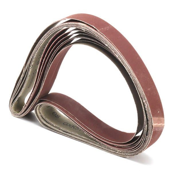 7pcs 1x42 Inch Mixed Grit Sanding Belts Set 80-1000 Grit Aluminium Oxide Sanding Belts