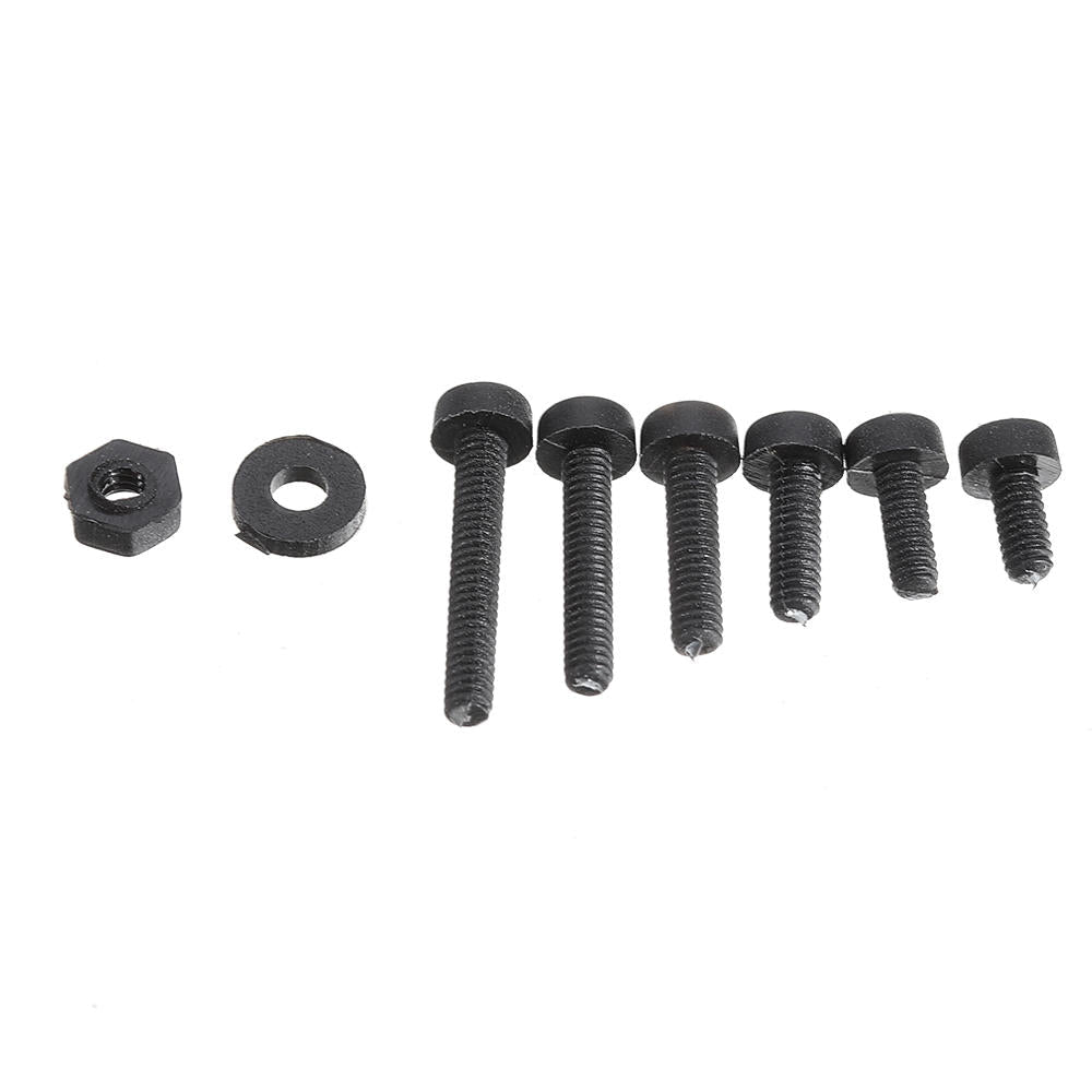 500Pcs M2 Nylon Screw Bolt Black Round Cross Screw Hex Nut Spacer Nylon PCB Assortment