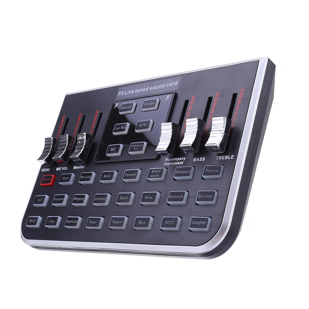 Modes Studio Audio Mixer Microphone Webcast Entertainment Streamer Live Sound Card for Phone Computer PC