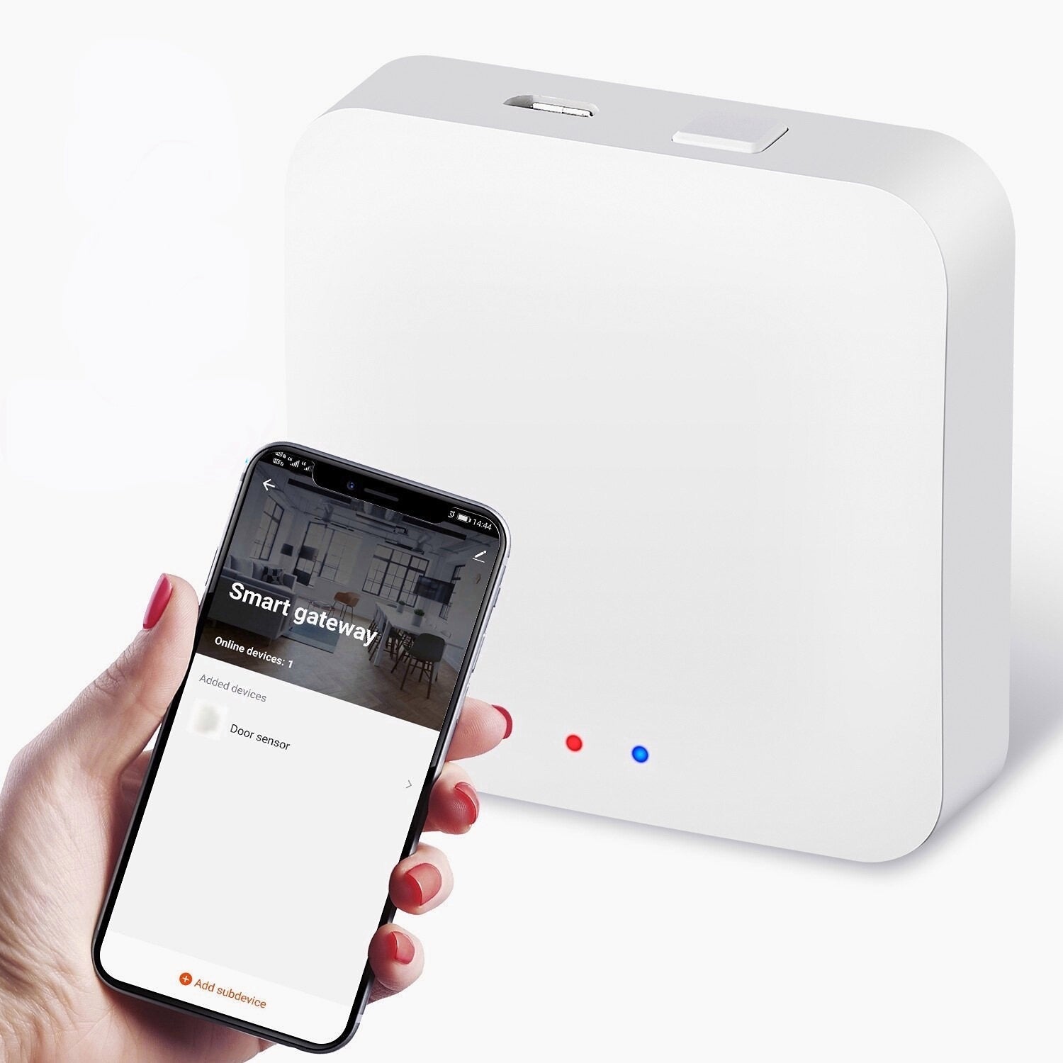 Smart Home Gateway Bluetooth Mesh Compatible with Security Alarm Accessoriesy Works With Alexa Voice Control And Smart Life