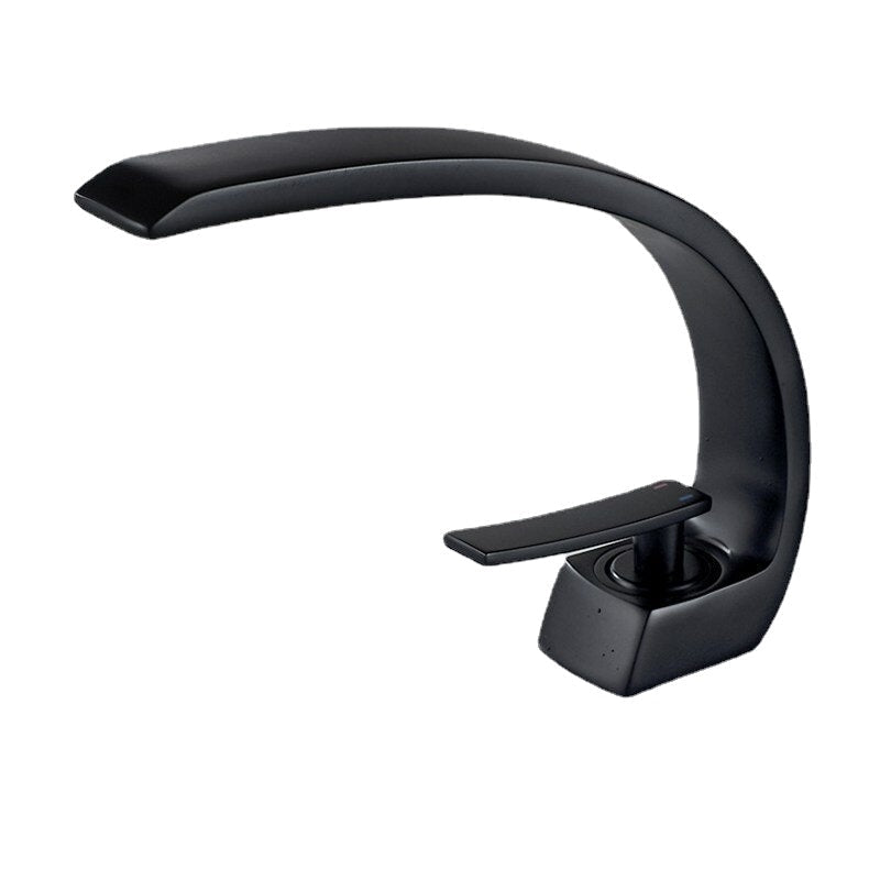 Creative Simple Bathroom Basin Faucets Hot Cold Single Hole Copper Faucet Washbasin Tap for Kitchen Water