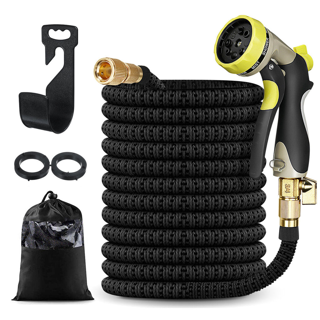 25ft/50ft/75ft Stronger Deluxe Expandable Flexible Garden Water Hose Kit