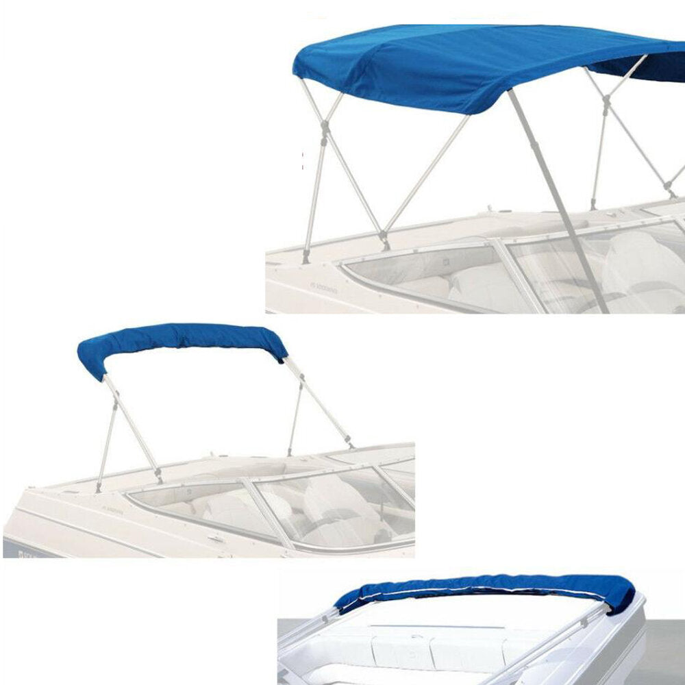 Waterproof Boat Replacement Canvas 600D Polyester Tent Top Cloth With Zipper Pockets No Frame