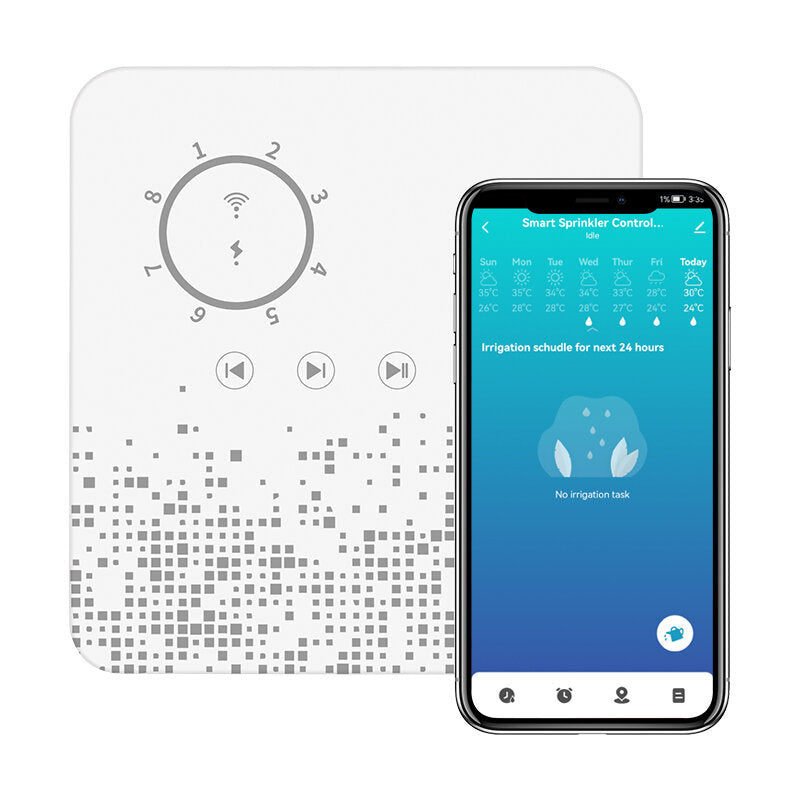 Smart Wireless WiFi Sprinkler Controller Automatic Watering Sprinkler System Irrigation Controller for Garden Plants