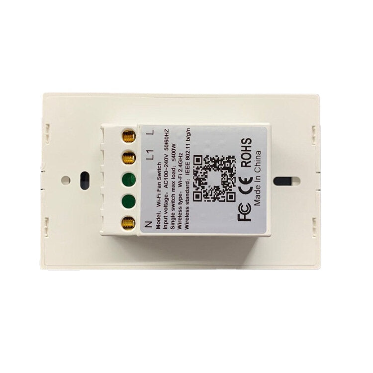 Smart Wifi Touch Fan Switch US Standard Remote Control Switch Compatible with Amazon Alexa Google Home WF-FS011