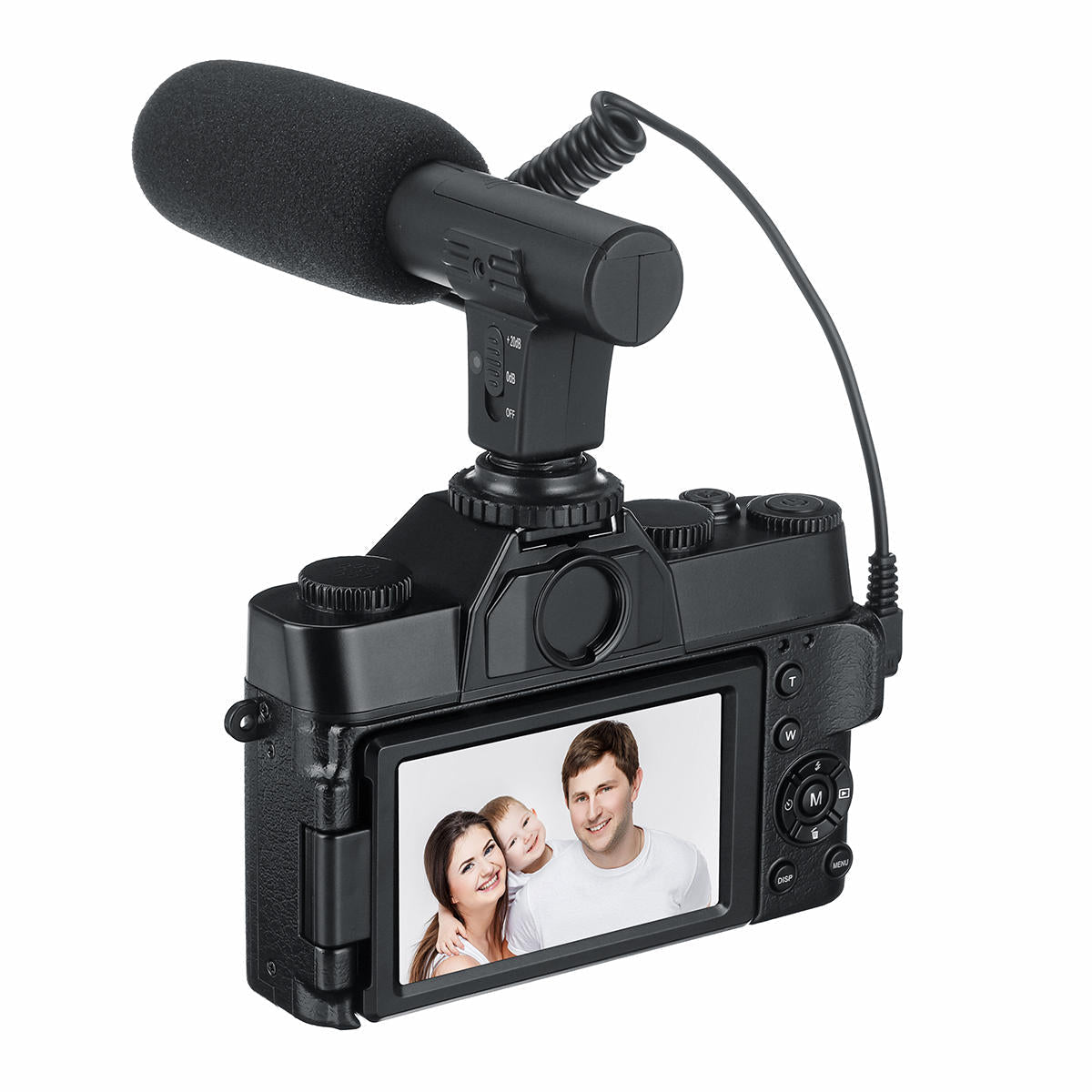 Vlog Camcorder 30MP 16X Digital 4K Camera Support Microphone for Tik Tok Youtube Live Streaming