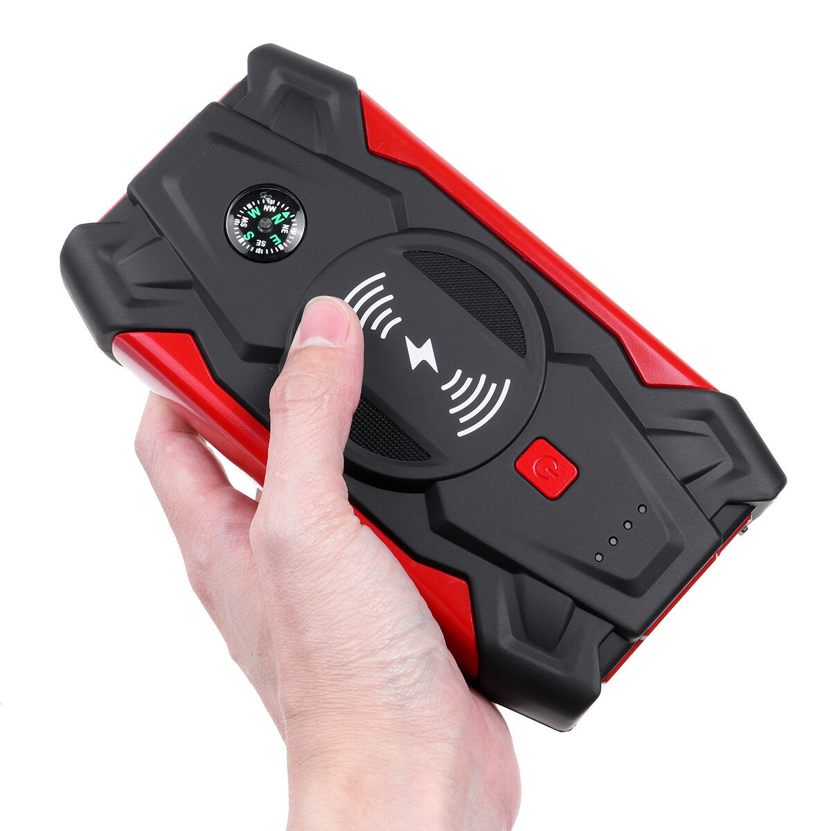 39800mAh 600A Car Jump Starter Startup Power Source Wireless Charger with 2 USB Output LED Flashlight