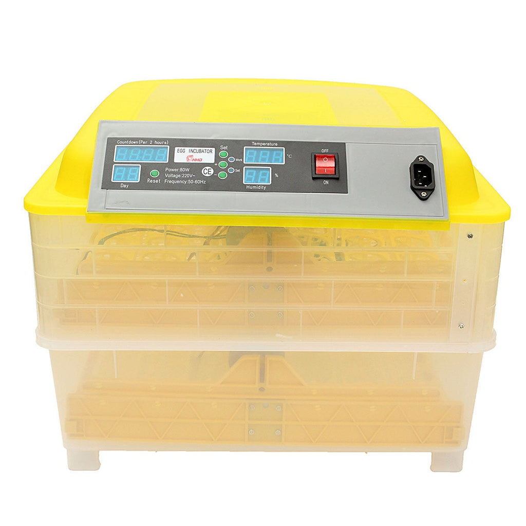 Fully Autoxic Digital Egg Incubator 96 Eggs Poultry Duck Hatcher