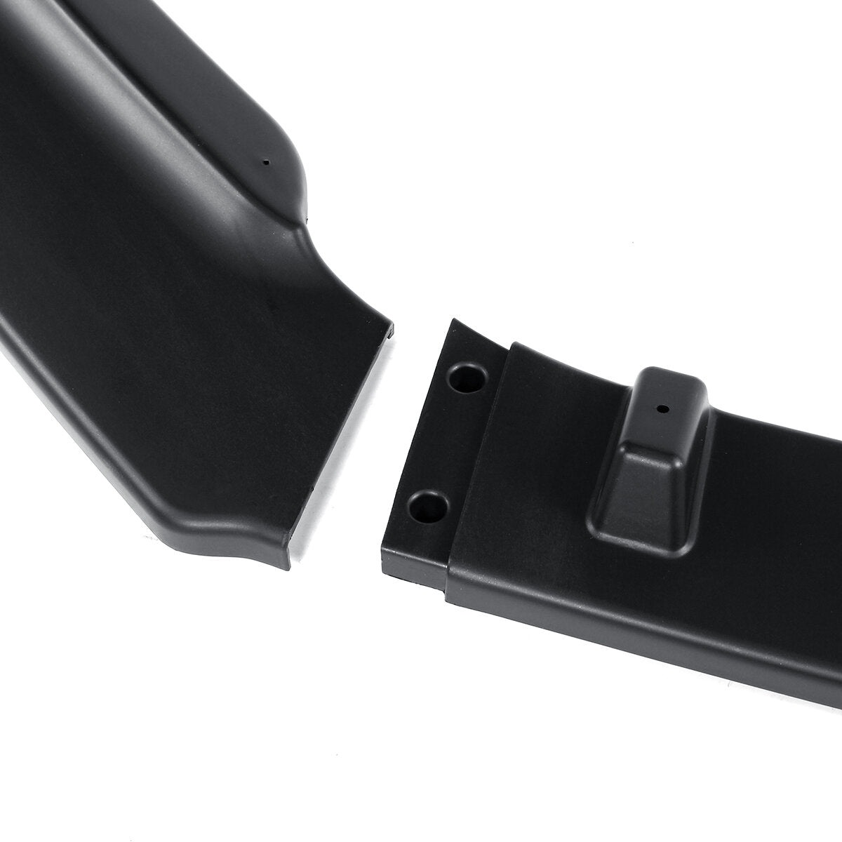 3Pcs Matte Black Front Bumper Lip Body Kit Spoiler