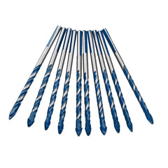 10pcs 6mm 8mm Triangle Twist Drill Bit Multifunctional Hole Saw Cutter Set for Concrete Brick Wood
