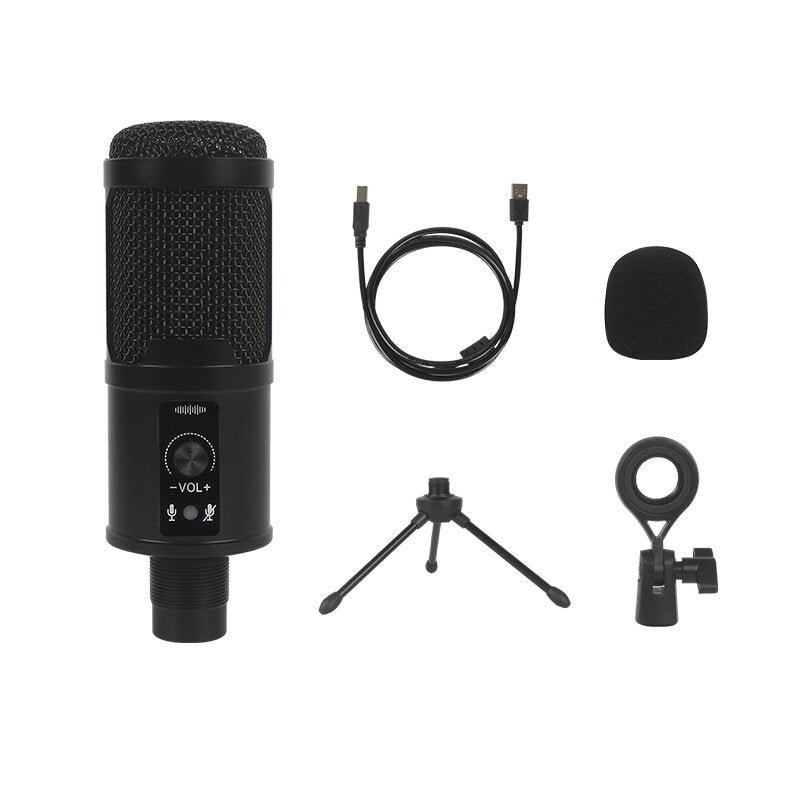 Profession Studio USB Microphone Karaoke Singing Laptop Recording Condenser for PC Computer Gaming Stream Mic