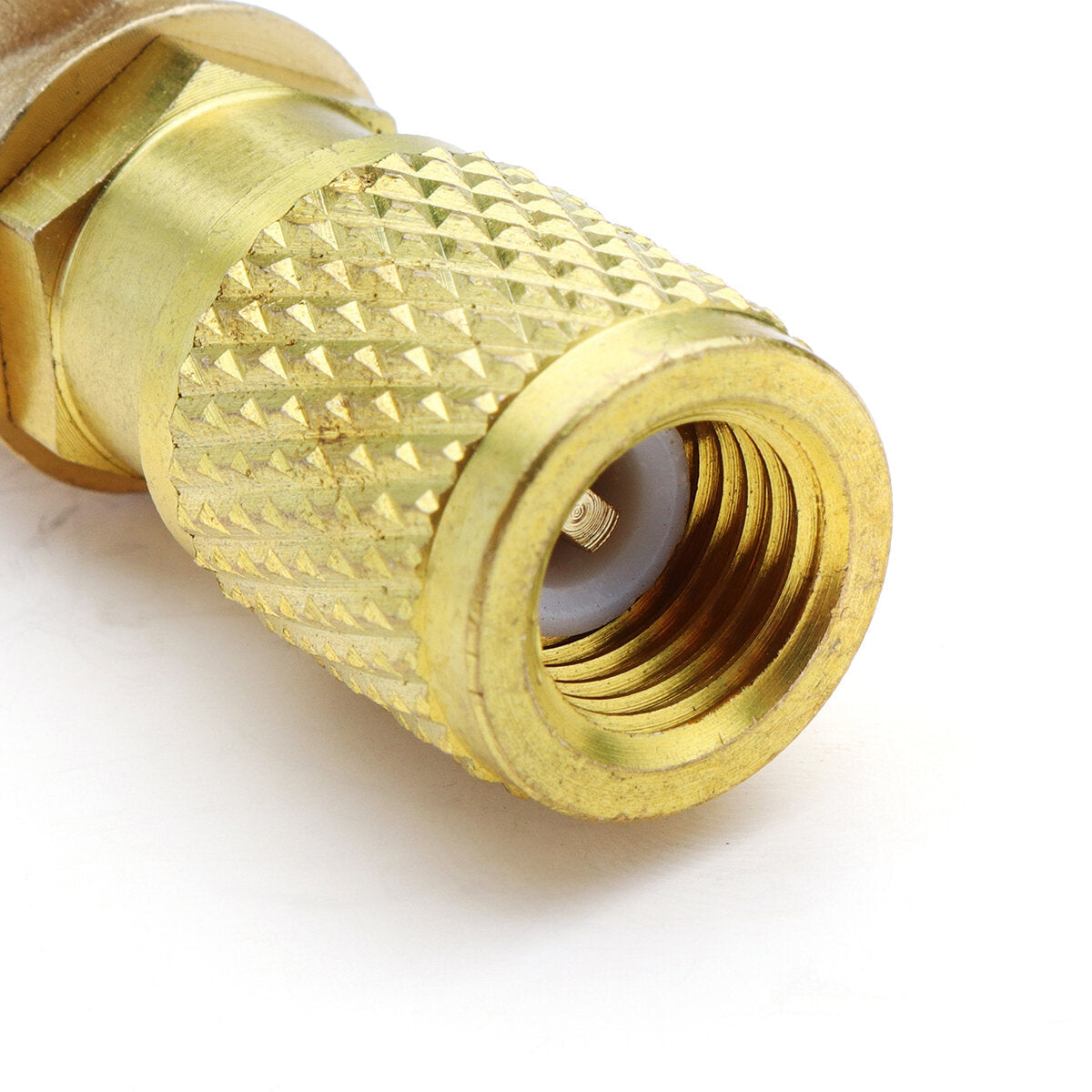 3pcs/set 3 Colors R410A Refrigerant Brass Straight Ball Valves AC Charging Hoses