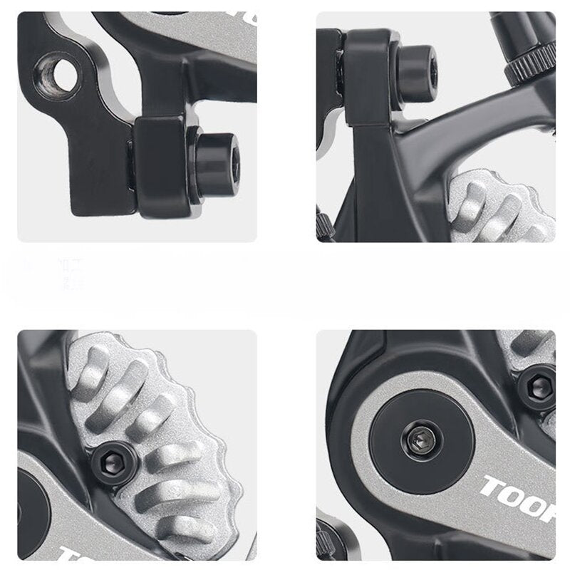 MTB Bicycle Mountain Bike Dual Drive Disc Brake Groupset Universal Electric Bicycle Scooter Bilateral Piston Drive Brake Caliper
