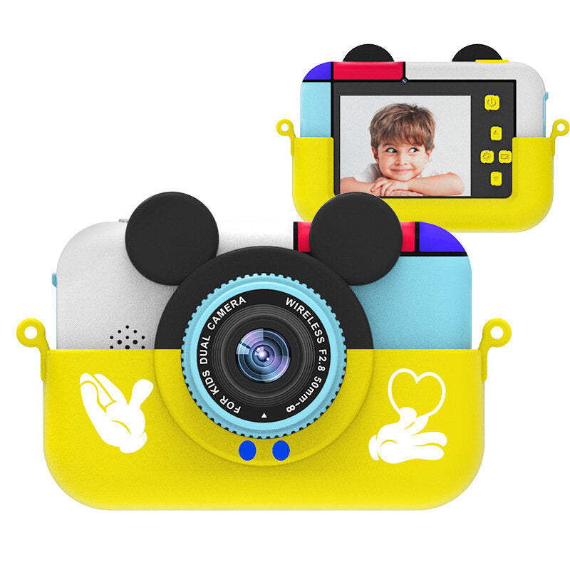 2.4inch Screen Mini Digital Camera Camcorder Dual Lens 800mAh Rechargeable Battery Portable Cameras for Kids Toys Selfie Video