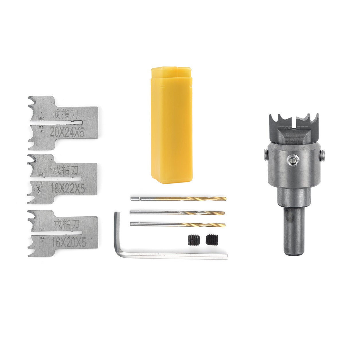 Ring Drill Bit with Blade Wooden Ring Maker Rotary Bead Molding Tool