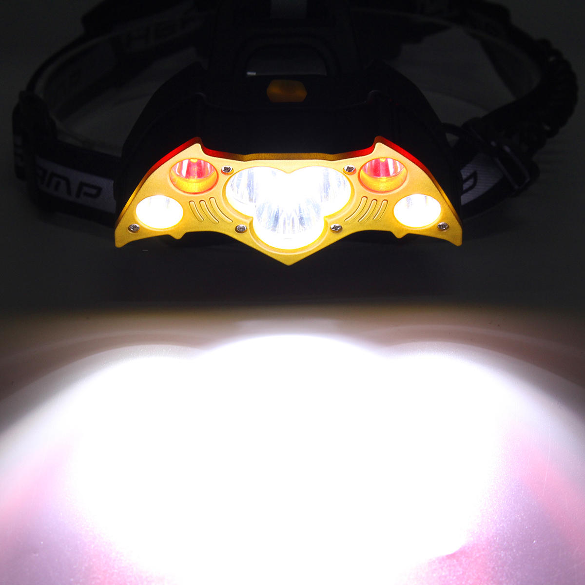 Headlamp 18650 Battery USB Fishing Flashlight Camping Hunting Cycling Bike Bicycle
