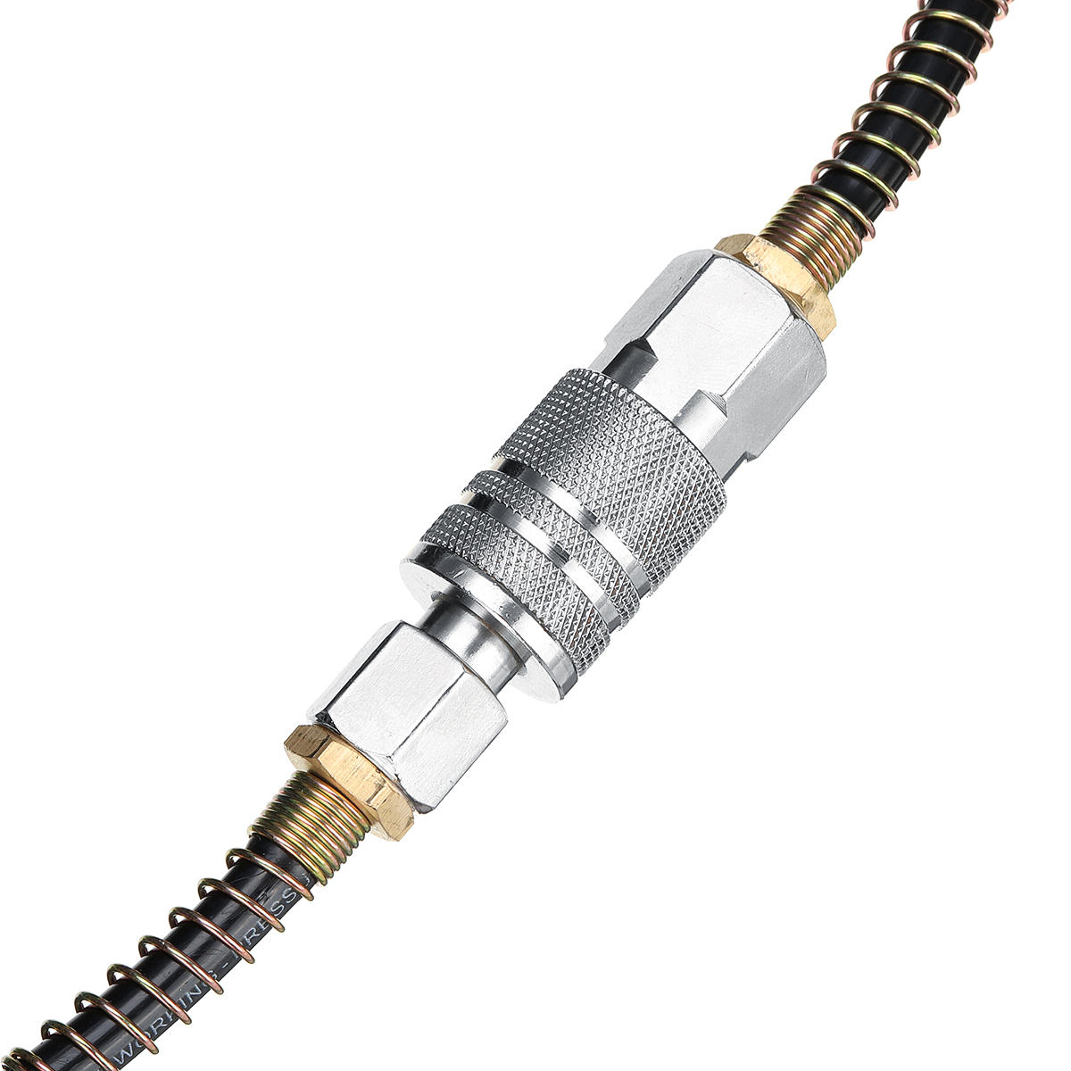 25FT Air Hose Fittings Recoil Pneumatic Airline Compressor 200PSI Quick Coupler