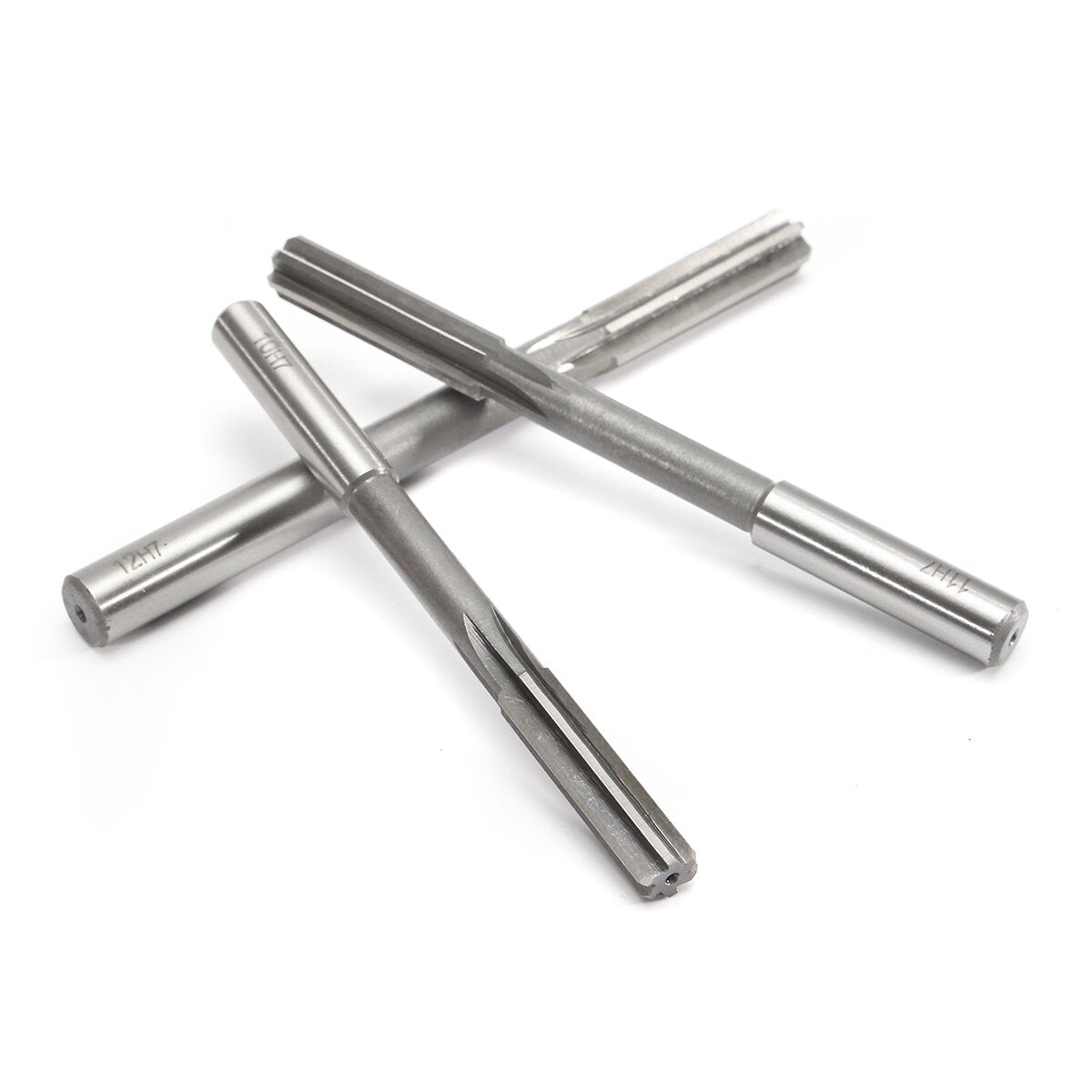 10pcs 3-12mm HSS Machine Reamer Set H7 Straight Shank Milling Chucking
