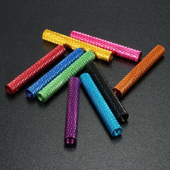M3AS9 10Pcs M3 40mm Knurled Standoff Bolt Aluminum Alloy 6061 Anodized Spacer Multicolor