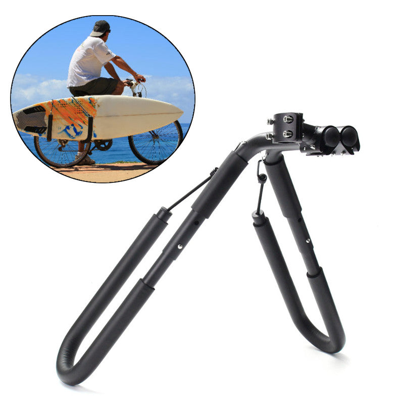 Move By Bike Adjustable Black Aluminum Surfboard Rack Bicycle Surfboard Rack
