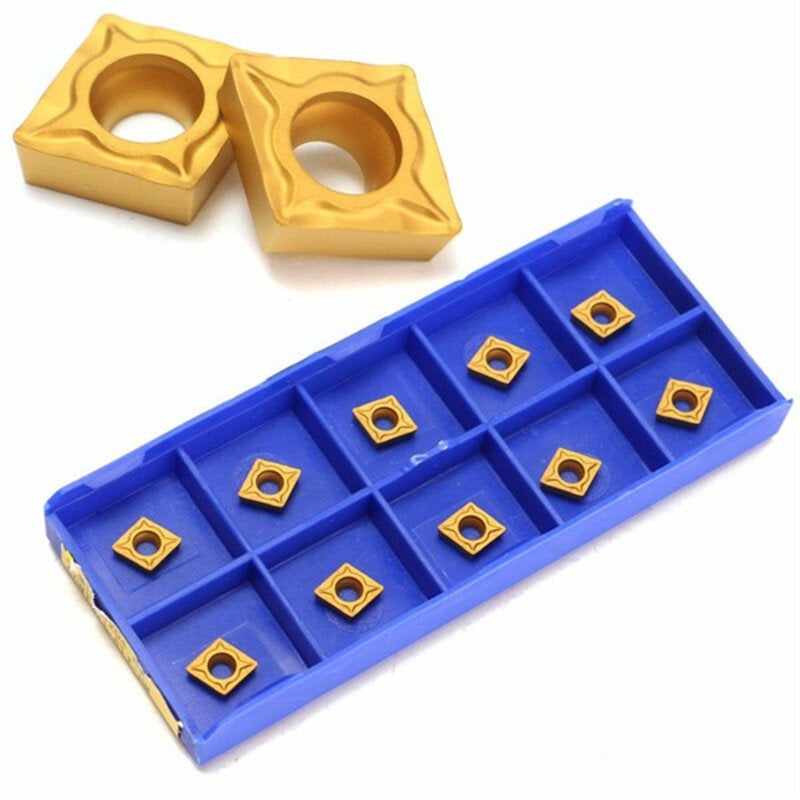 10pcs CCMT060204-HM YBC251 Carbide Insert Cutter for Turning Tool